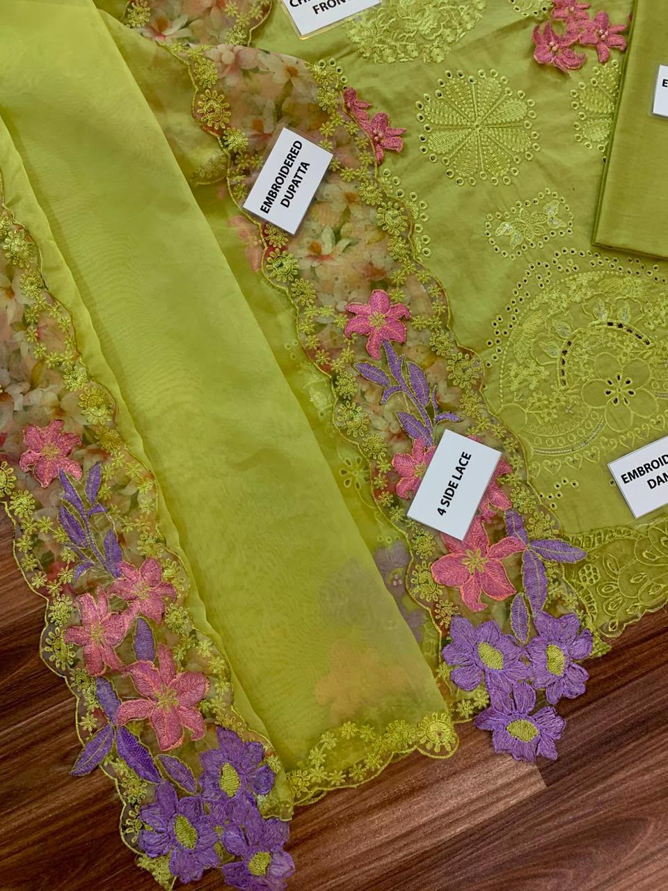Elaf Chickenkari Unstitched 3 Piece