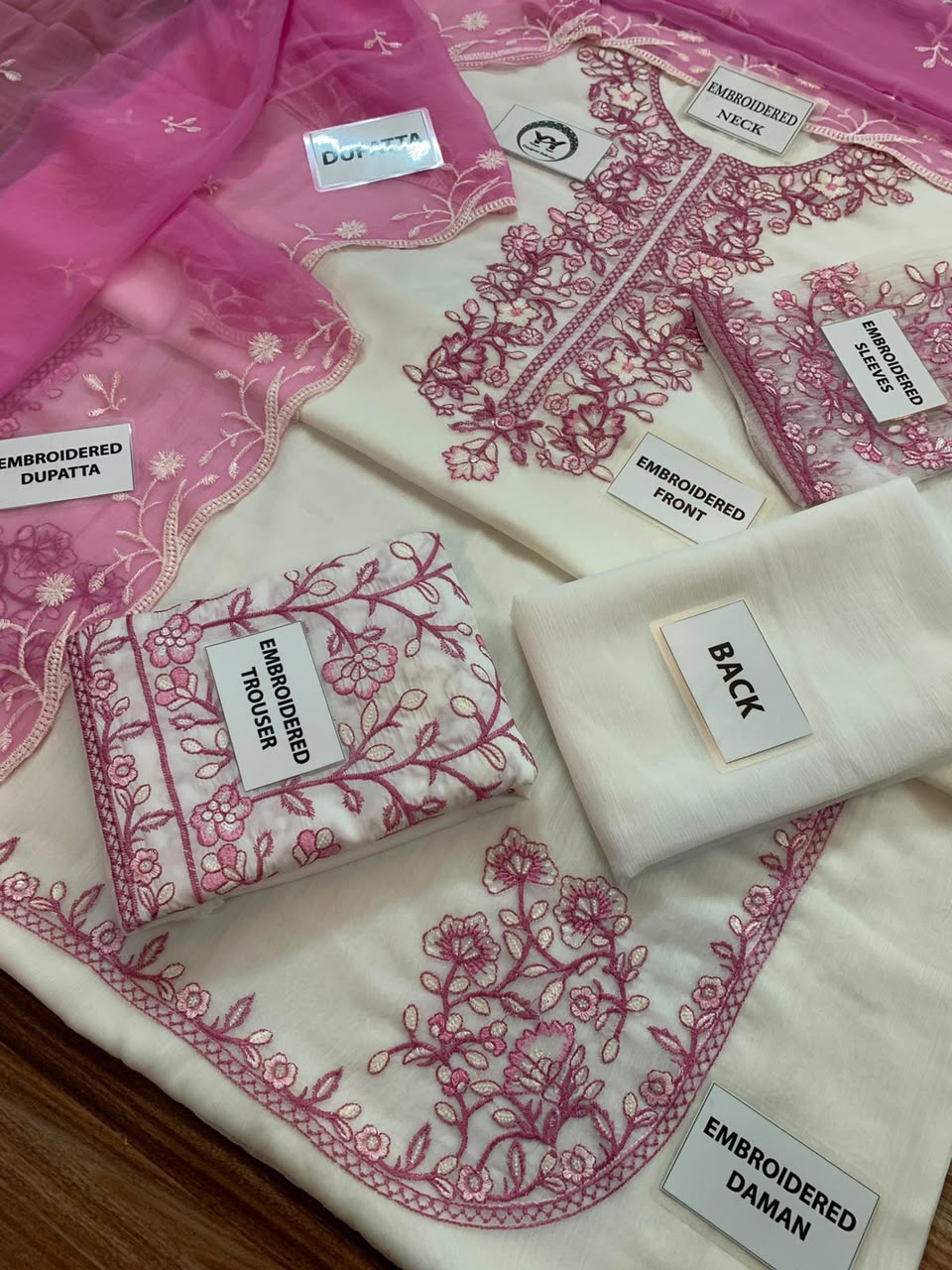 Charizma Embroidered Unstitched 3 piece