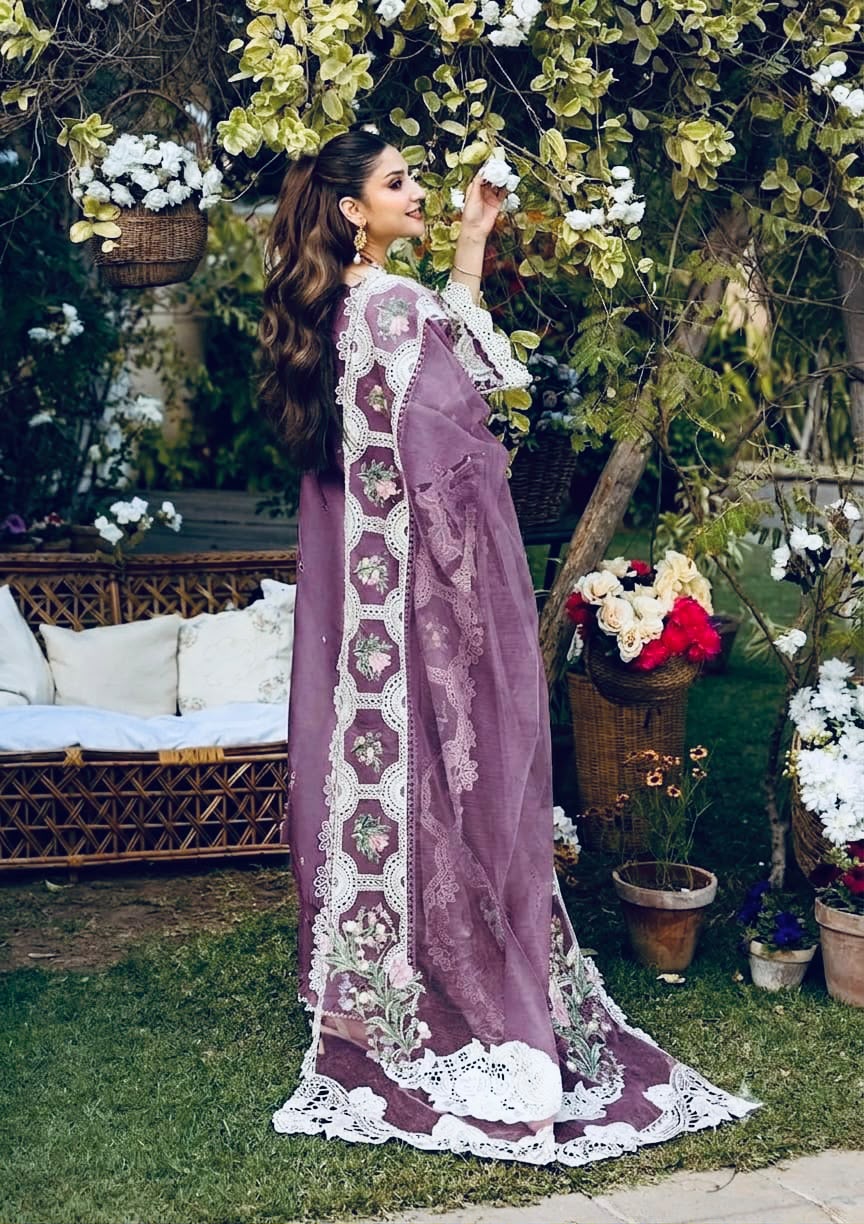 Elaf Chickenkari Embroidered Unstitched 3 Piece