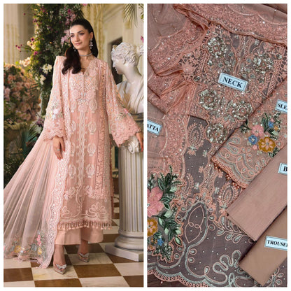 Maria.B Festive Embroidered Unstitched 3 piece