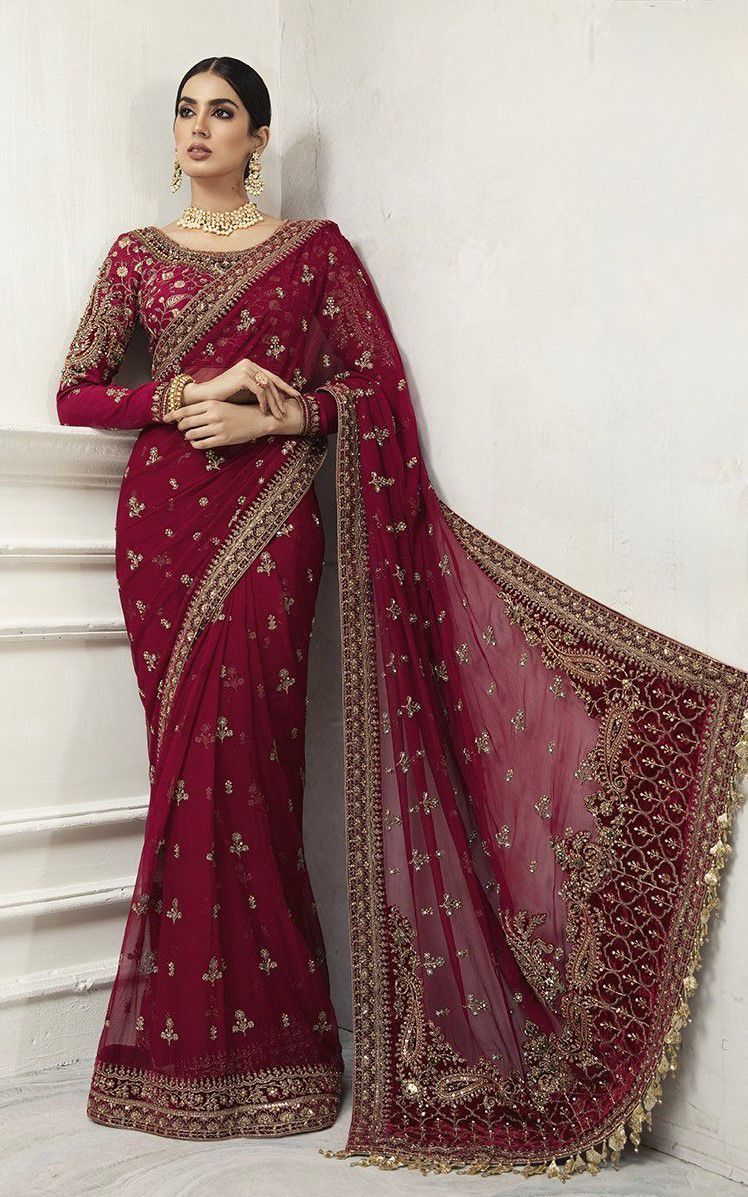 Maria.B Saree Wedding Collection Unstitched