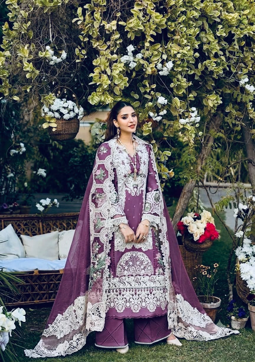 Elaf Chickenkari Embroidered Unstitched 3 Piece