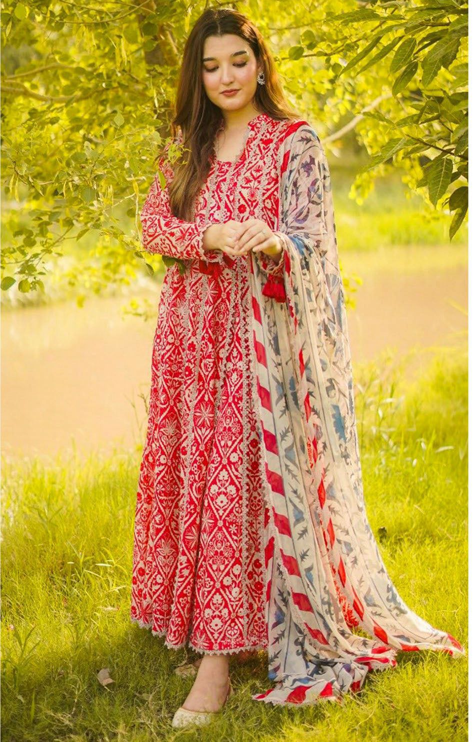 Aneela's Printed Unstitched 3 Piece