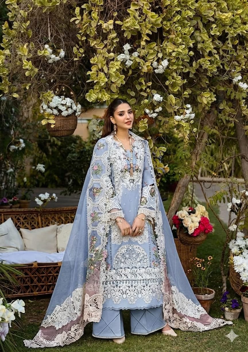 Elaf Chickenkari Embroidered Unstitched 3 piece
