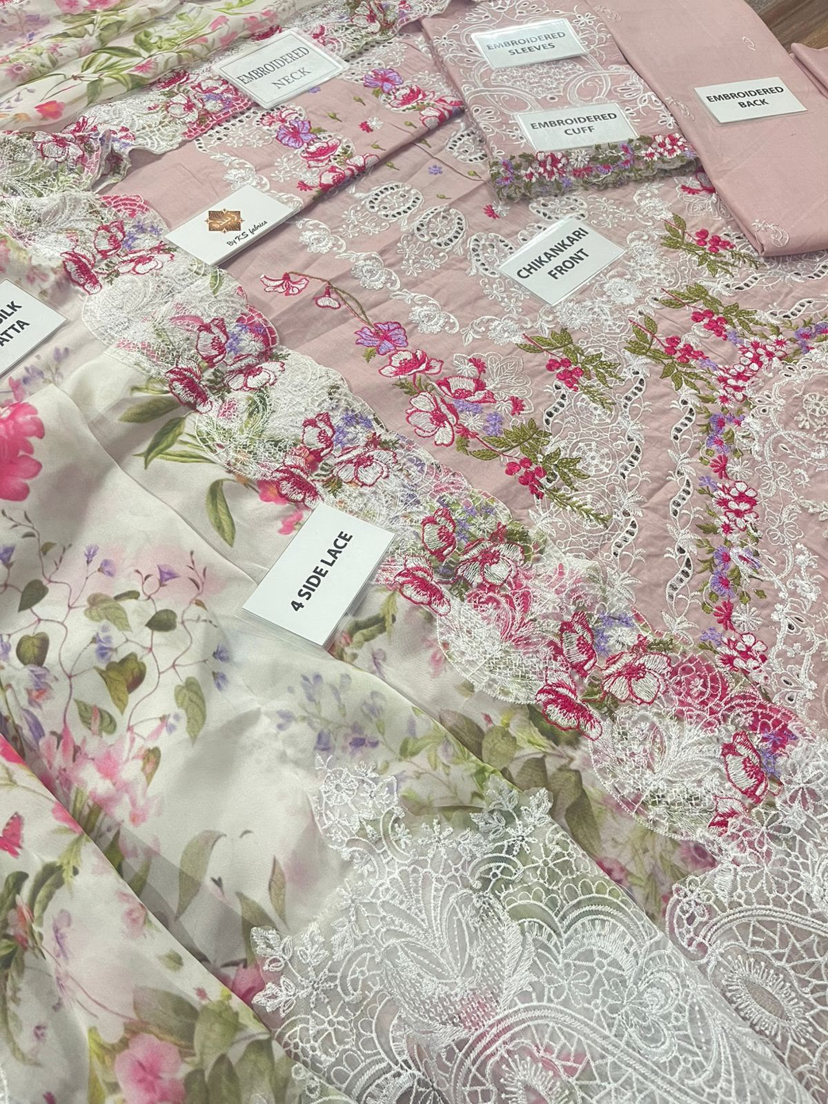 Elaf Chickenkari Unstitched 3 Piece