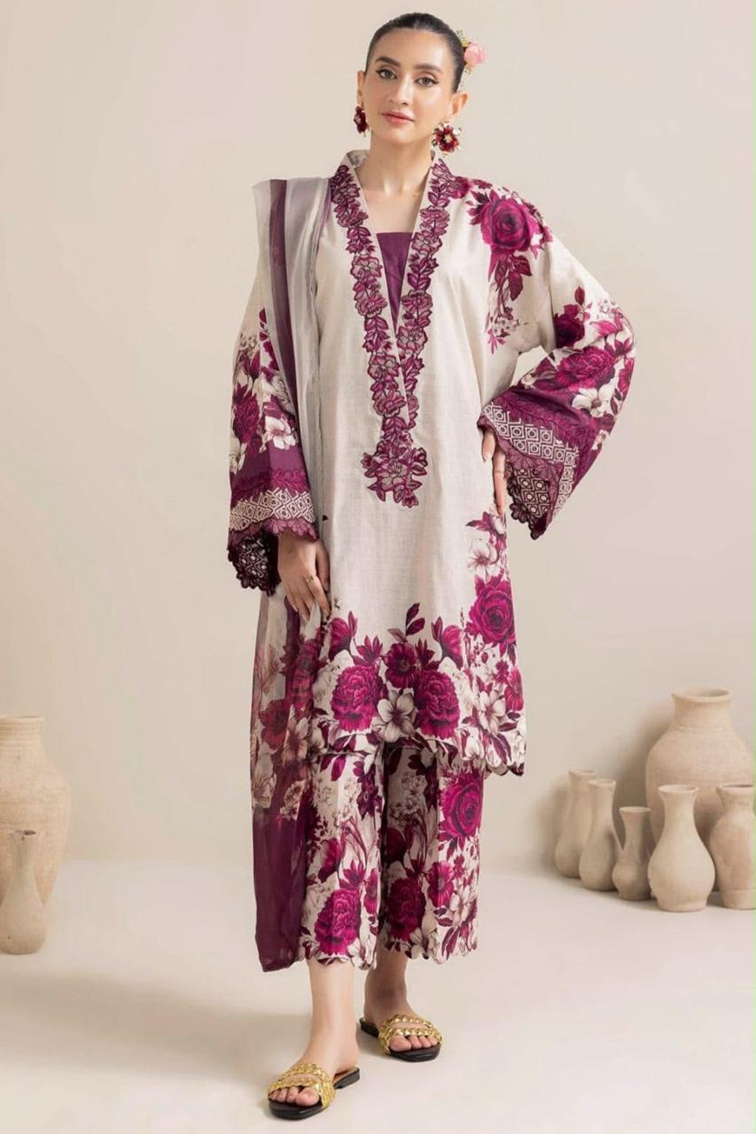 Adan Libas Lawn Printed Unstitched 3 Piece