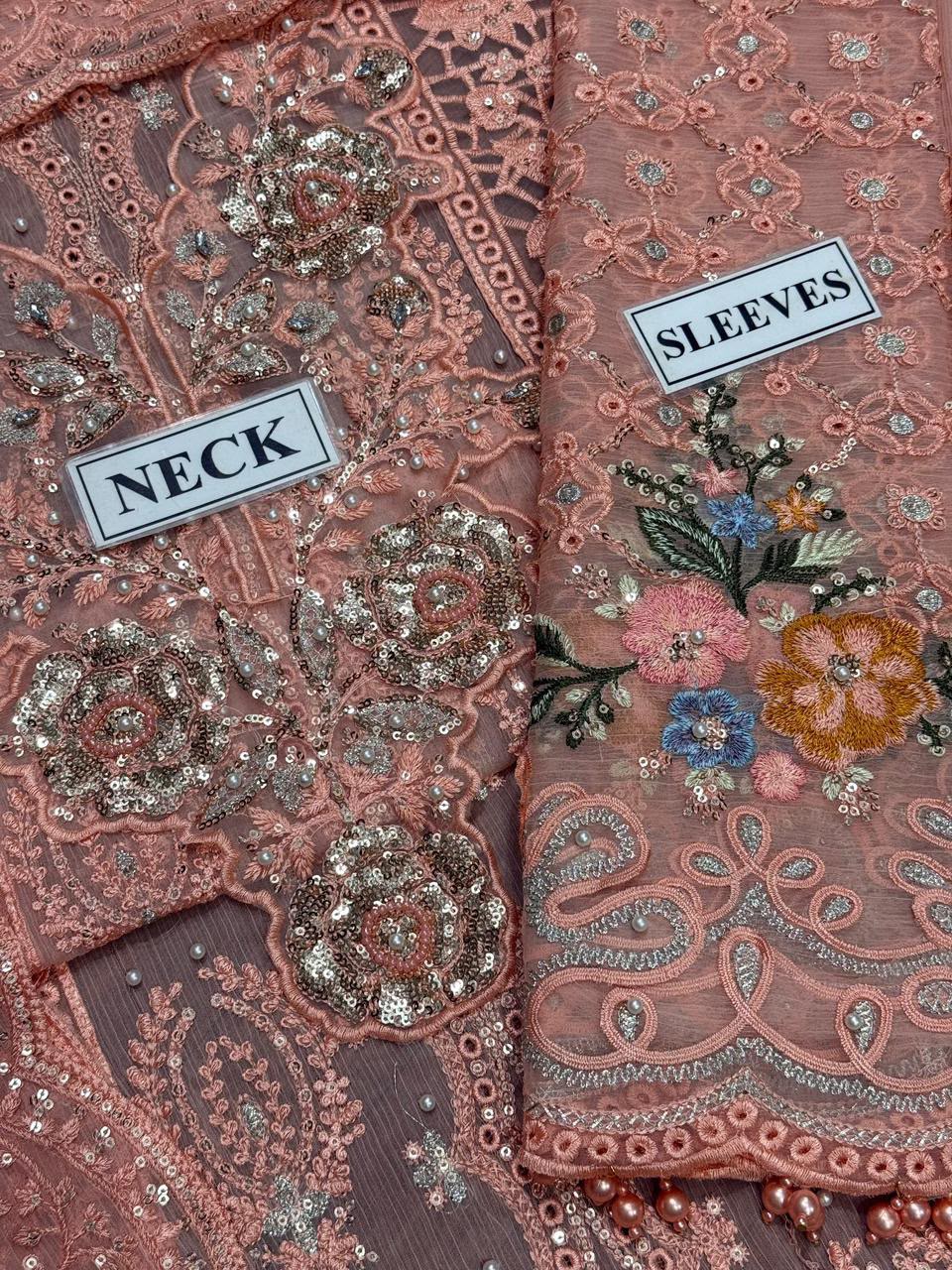 Maria.B Festive Embroidered Unstitched 3 piece