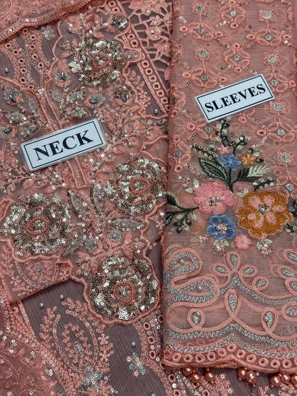 Maria.B Festive Embroidered Unstitched 3 piece