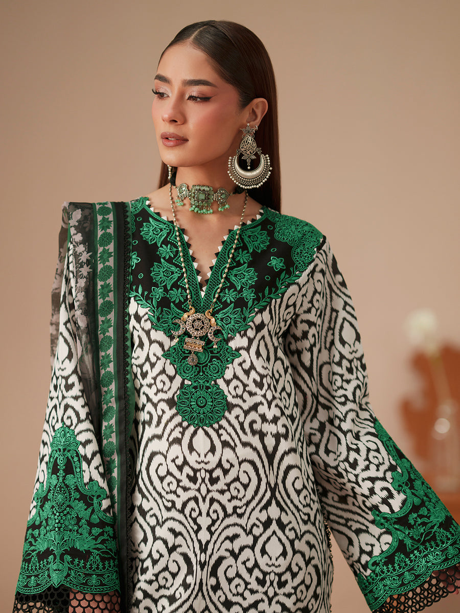 Bin Ilyas Embroidered Unstitched 3 Piece