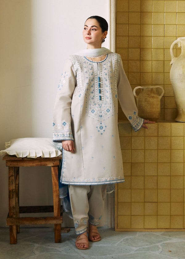 Zara Shahjahan Lawn Embroidered Unstitched 3 Piece