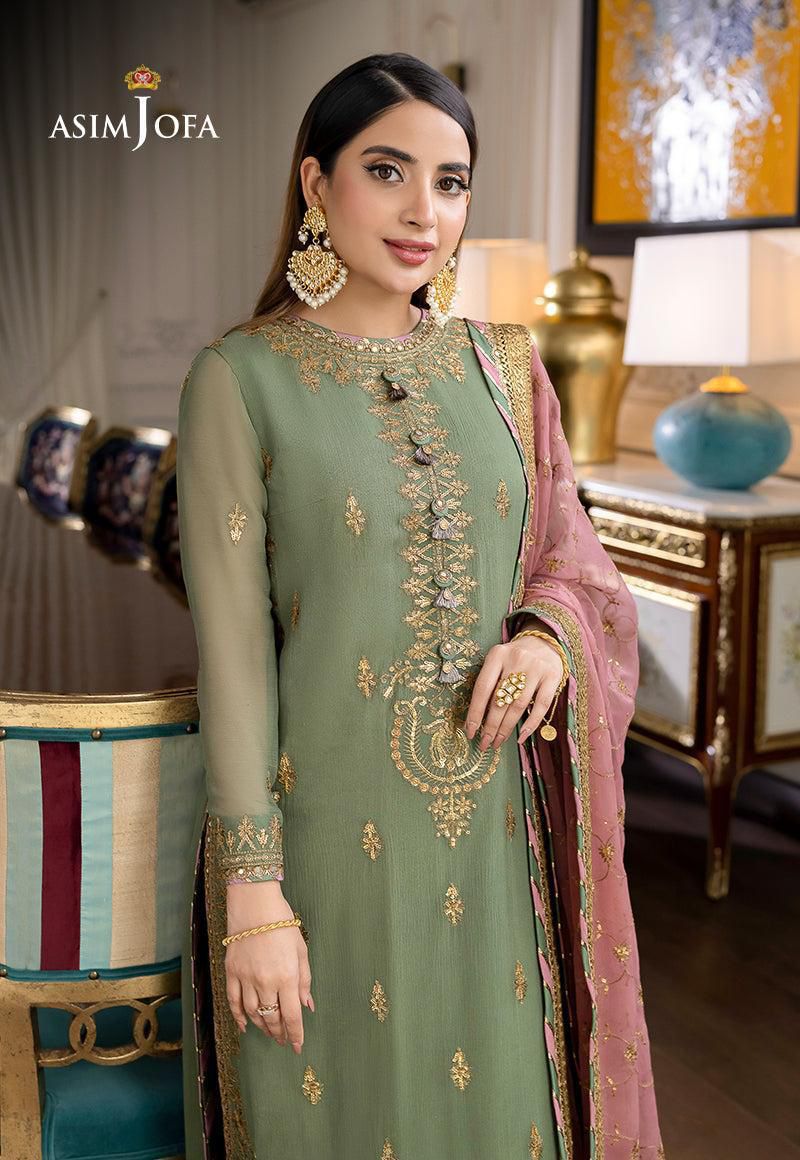 Asim Jofa Embroidered Unstitched 3 piece